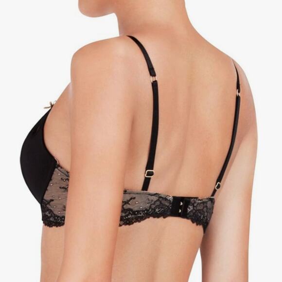 Heidi by Heidi Klum Boost Keyhole Push-Up Bra H212-1173B Black Size 36A - Picture 3 of 3